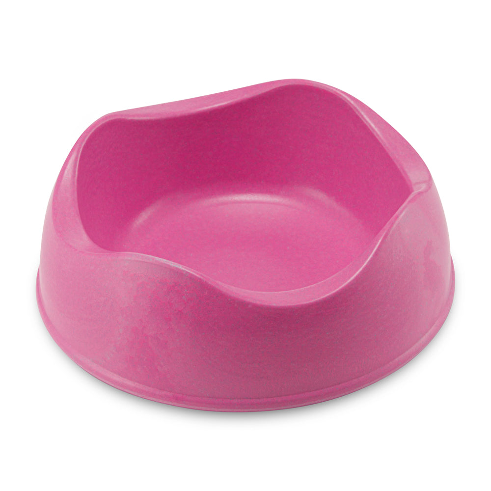 Bamboo Dog Bowl, Pink